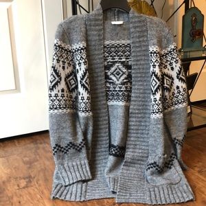 Gray cardigan